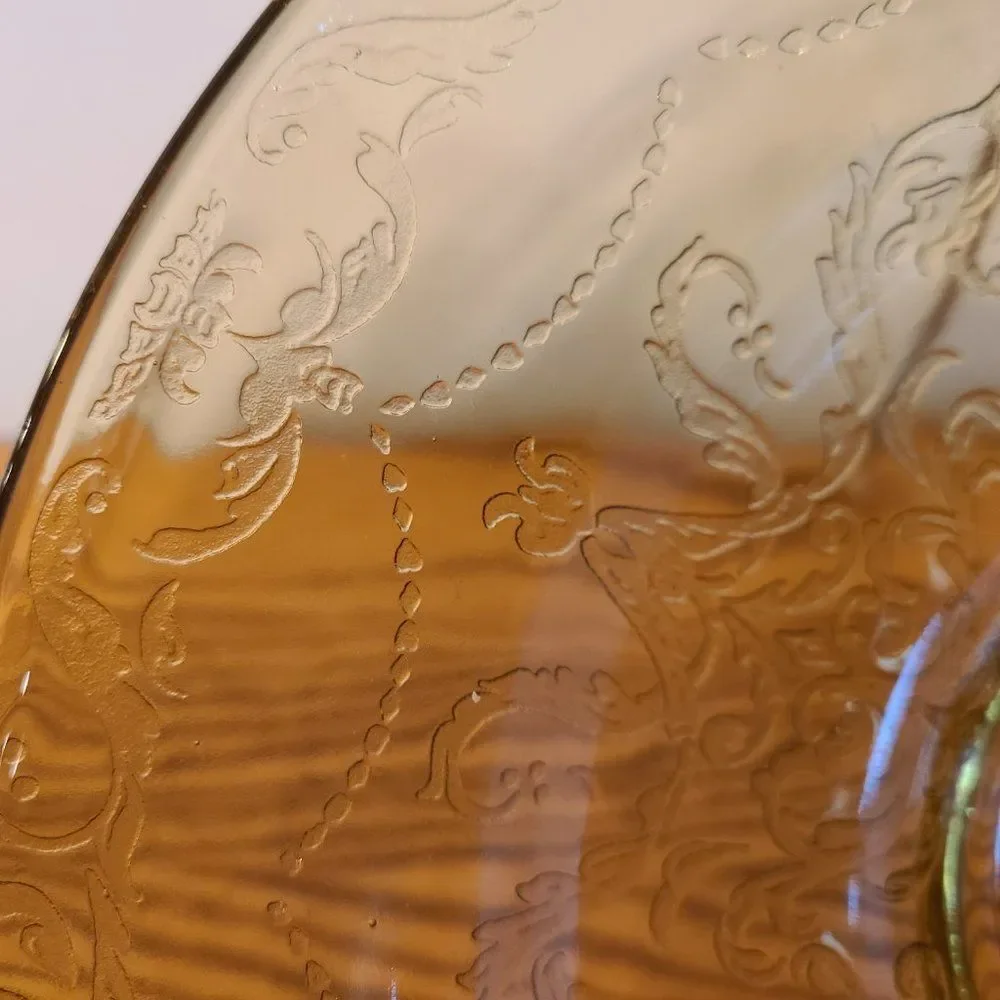 Federal Glass Co. Madrid Golden Glow Depression Glass 11